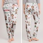 This Grandma Belongs To Custom Photo Christmas Gifts - Personalized Lounge Pants 2