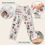 This Grandma Belongs To Custom Photo Christmas Gifts - Personalized Lounge Pants 6