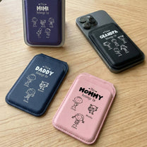 This Grandpa Belongs To - Custom For Dad, Mom, Grandma, Papa With Kids' Names - Personalized Wallet Compatible With Magsafe