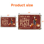 This Is My Happy Place Funny Gift For Gardener Farmer - Personalized Metal Sign 5