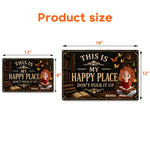 This Is My Happy Place - Funny Metal Sign For Book, Library, For Daughter - Personalized Metal Sign 4