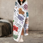 This Is My Reading Blanket Custom Name & Birth Flower For Her, Daughter, Friends, Sisters - Personalized Blanket Hoodie 5