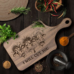 This Is Where I Murder Vegetables - Personalized Cutting Board 1