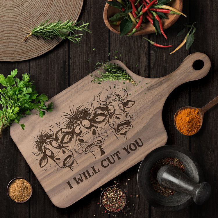 This Is Where I Murder Vegetables - Personalized Cutting Board 1