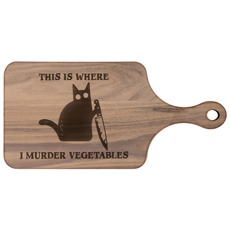 This Is Where I Murder Vegetables - Personalized Cutting Board 4