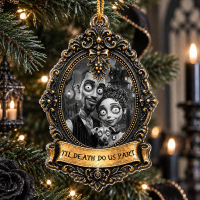 Til Death Do Us Part Gothic Christmas Style - Personalized Ornament