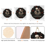 Till Death Do Us Part Gothic Romance Anniversary Gift For Him, Her - Personalized Wood Sign 4