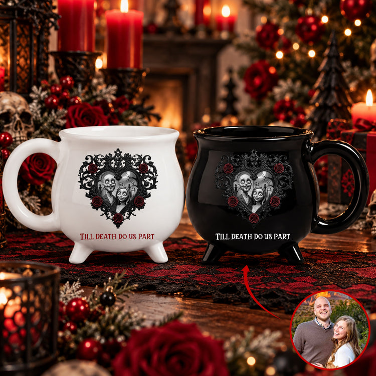 Till Death Do Us Part Gothic Style - Personalized Mug 1