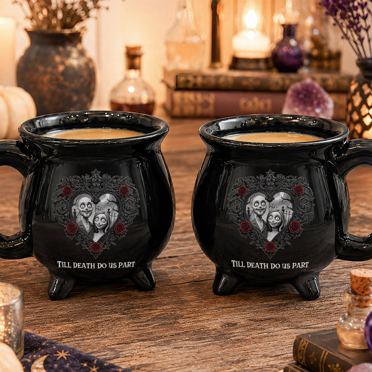 Till Death Do Us Part Gothic Style - Personalized Mug 4