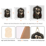 Till Death Do Us Part Skull Couple Anniversary Gift For Him, Her - Personalized Wood Sign 4