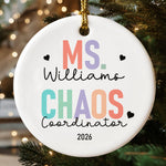 Tiny Human Tamer Teacher Appreciation Year End Gift - Personalized Ornament 2