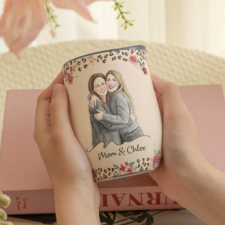 To My Badass Daughter This Is Your Reminder Custom Photo - Personalized Wine Tumbler 3
