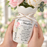 To My Daughter From Mom, Dad - Sentimental Gift, Keepsake Gift - Personalized Vase 5