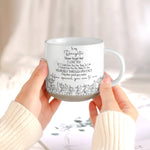 To My Daughter, Never Forget I Love You Line Birth Flower - Personalized Mug 6
