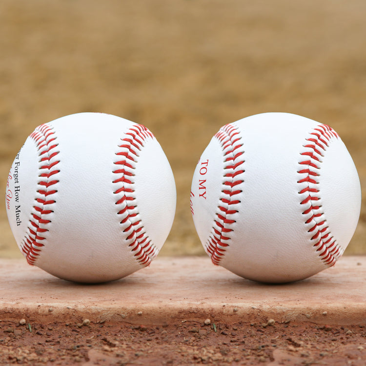 To My Grandson Never Forget How Much I Love You - Personalized Baseball 6