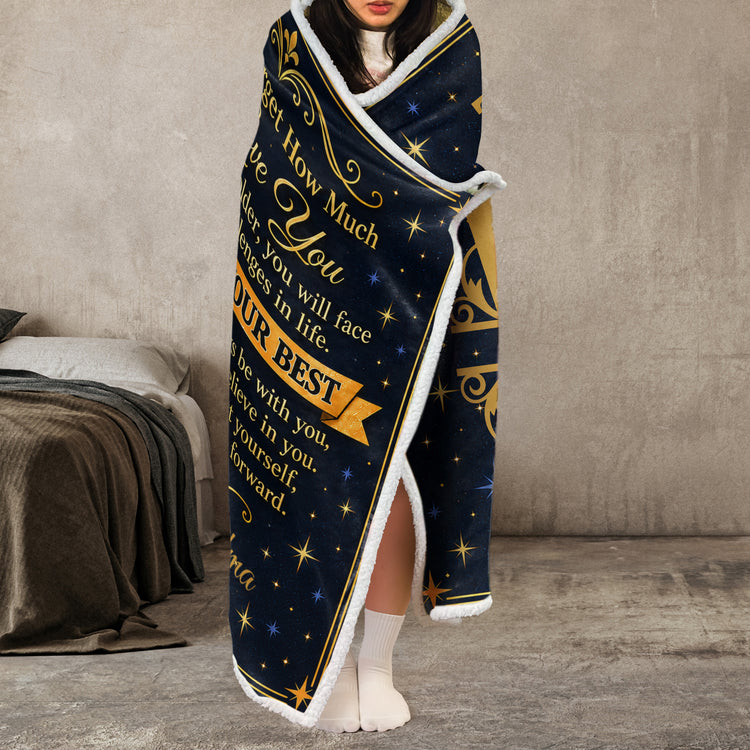 To My Grandson Never Forget How Much I Love You - Personalized Blanket 3