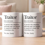 Traitor Funny Coworker Leaving Gift, Goodbye Office Friend, Farewell Present - Personalized Mug 2