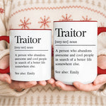 Traitor Funny Coworker Leaving Gift, Goodbye Office Friend, Farewell Present - Personalized Mug 3