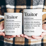 Traitor Funny Coworker Leaving Gift, Goodbye Office Friend, Farewell Present - Personalized Mug 4