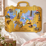 Travel Couple Memories - Personalized Magnet Board  3