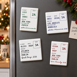 Travel Ticket Boarding Pass - Personalized Magnet 1