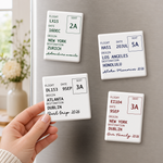 Travel Ticket Boarding Pass - Personalized Magnet 2
