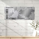 Travel Ticket Memories - Personalized Magnet Board 4