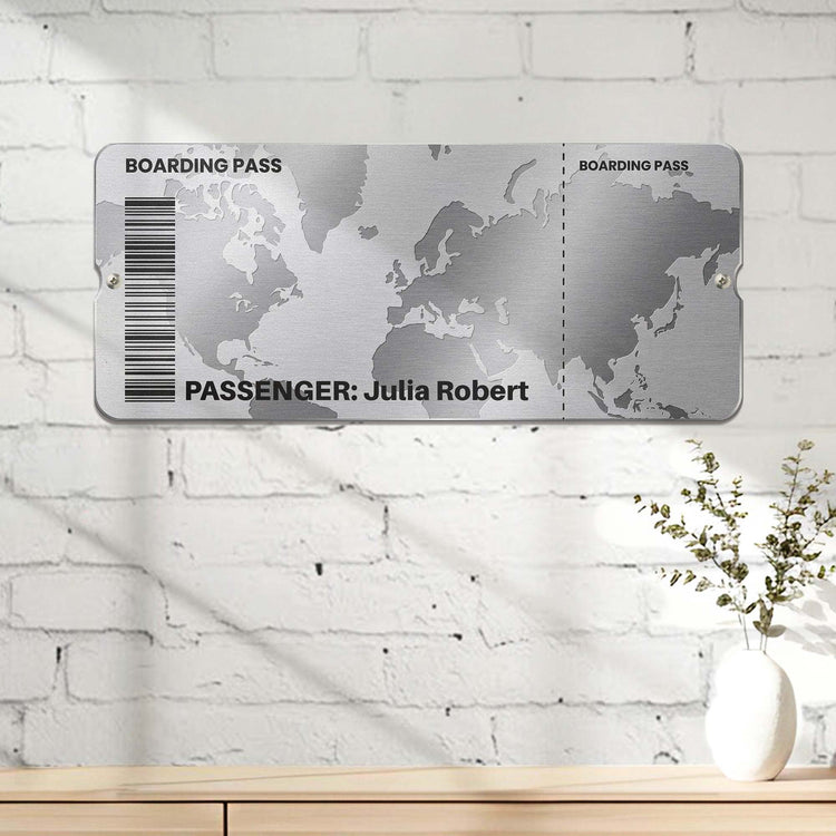 Travel Ticket Memories - Personalized Magnet Board 4
