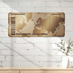 Travel Ticket Memories - Personalized Magnet Board 6
