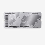 Travel Ticket Memories - Personalized Magnet Board 7