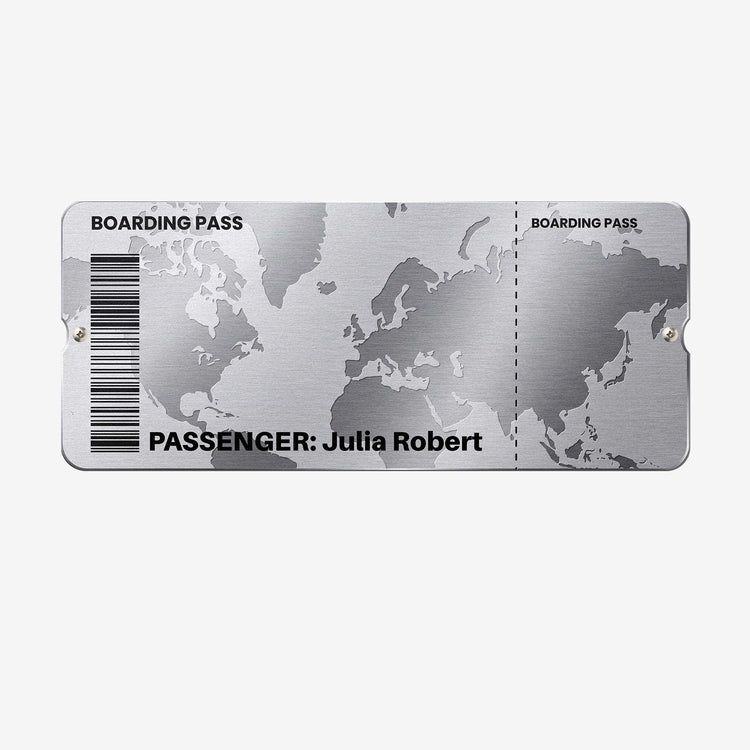 Travel Ticket Memories - Personalized Magnet Board 7