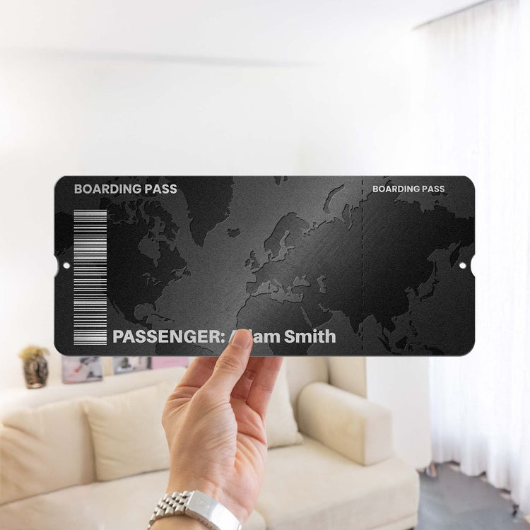 Travel Ticket Memories - Personalized Magnet Board 8