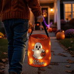 Trick Or Treat Bag, Personalized Halloween Bucket, Led Light Halloween Party Bag For Kids - Personalized Halloween Basket 3
