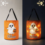 Trick Or Treat Bag, Personalized Halloween Bucket, Led Light Halloween Party Bag For Kids - Personalized Halloween Basket 4