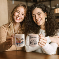 True Friends Don't Judge Each Other - Personalized Mug - Birthday & Christmas Gift For Bestie, Best Friend, BFF