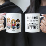 True Friends Don't Judge Each Other - Personalized Mug - Birthday & Christmas Gift For Bestie, Best Friend, BFF