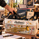 Trumpet Player Gift For Musician Band Student, Teacher - Personalized Storage Basket 3