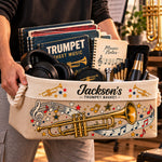 Trumpet Player Gift For Musician Band Student, Teacher - Personalized Storage Basket 4