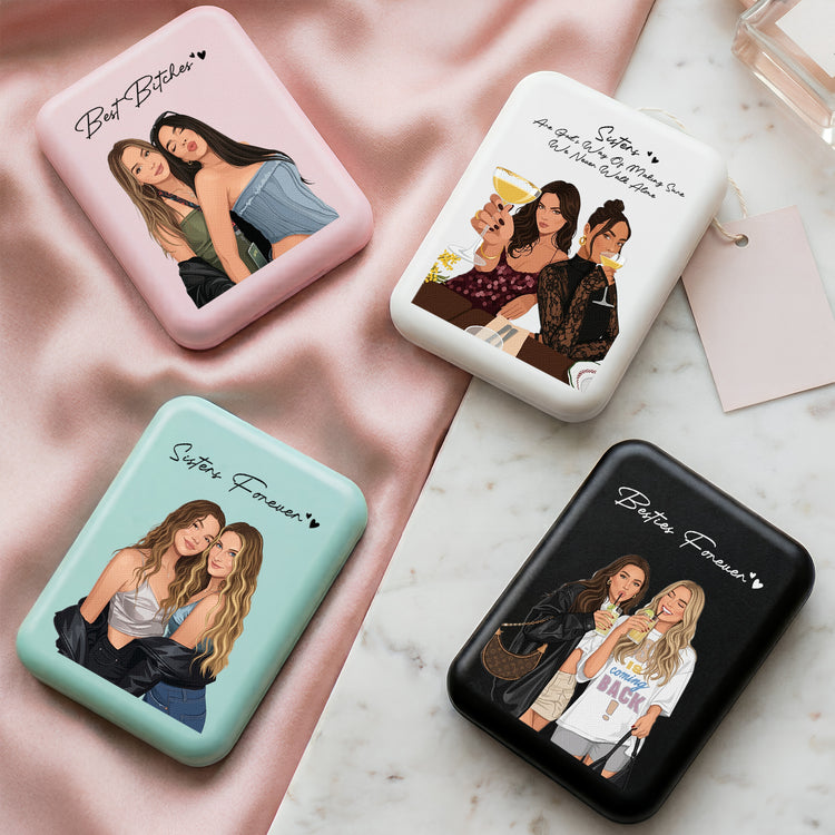 Turn Friendship Photo Into Art - LED Travel - Personalized Mirror 4