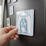 Turn Pet Photo Into Art - Gifts For Dog Lovers, Cat Lovers - Vintage Frame - Personalized Magnet 3