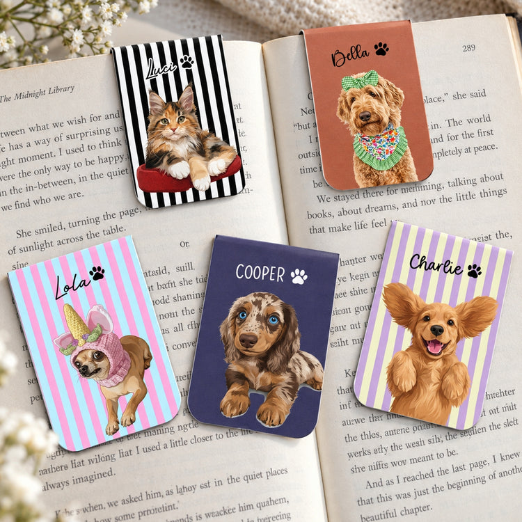 Turn Pet's Photo Into Artwork - For Dog Mom, Cat Mom - Personalized Bookmark 1
