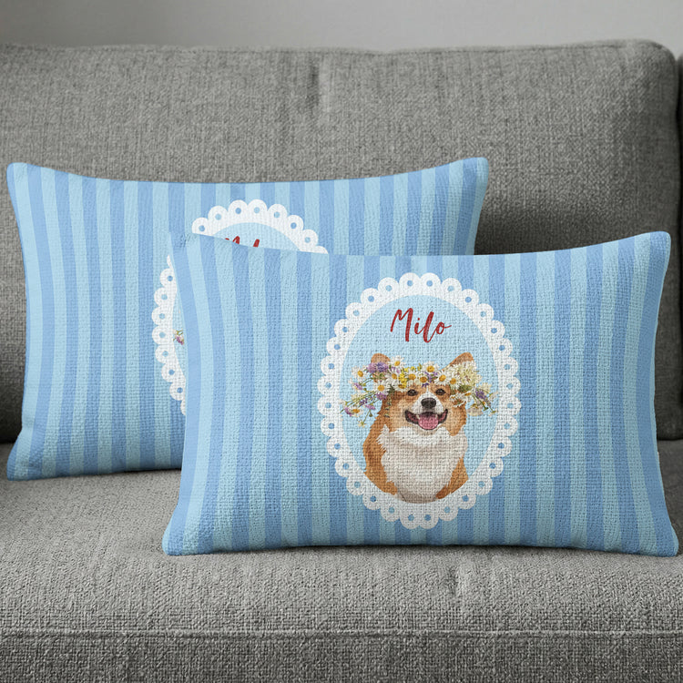 Turn Pet's Photo Into Artwork - For Dog Mom, Cat Mom Woven - Personalized Pillow Cover 3