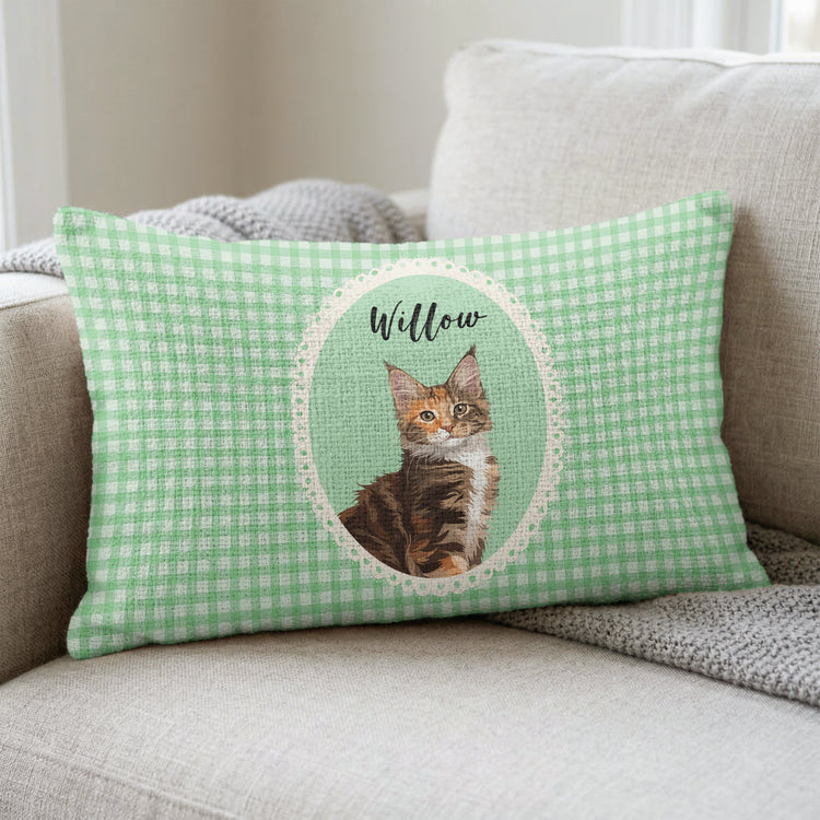 Turn Pet's Photo Into Artwork - For Dog Mom, Cat Mom Woven - Personalized Pillow Cover 5