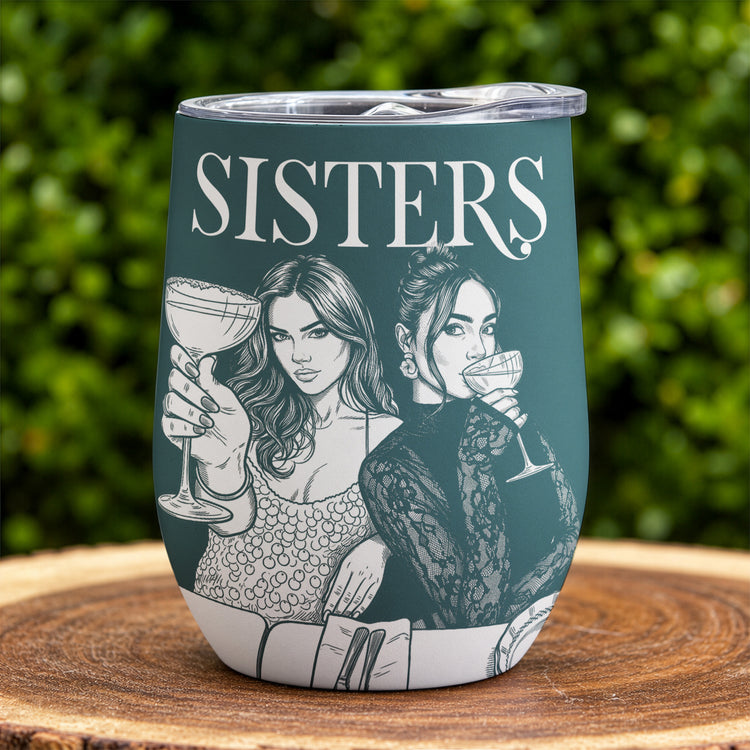 Turn Photo Into Art - Friendship Best Btches Matching Cup - Personalized Wine Tumbler 4