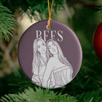 Turn Photo Into Art - Friendship Best Btches Matching Ornament - Personalized Ornament 5