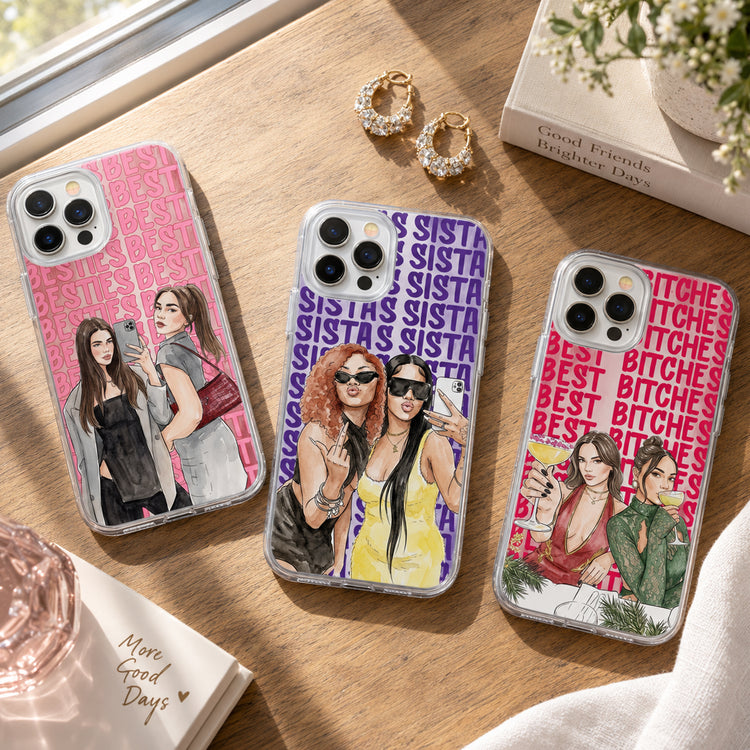 Turn Photo Into Art - Friendship Best Btches Thank You Gifts - Personalized Phone Case 1