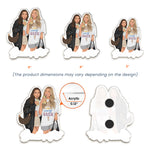 Turn Photo Into Art Friendship Gifts - A True Friendship Is A Journey Without An End - Personalized Magnet 4