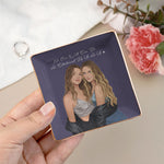 Turn Photo Into Art - Thank You Friendship Gifts For Besties - Personalized Jewelry Dish 6