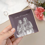 Turn Photo Into Art - Thank You Friendship Gifts For Besties, Sisters - Personalized Jewelry Dish 7