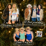 Turn Your Photo Into Art - Besties Forever, Friendship Thank You Gift - Personalized Ornament 3